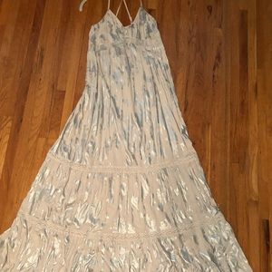 Metallic maxi dress!